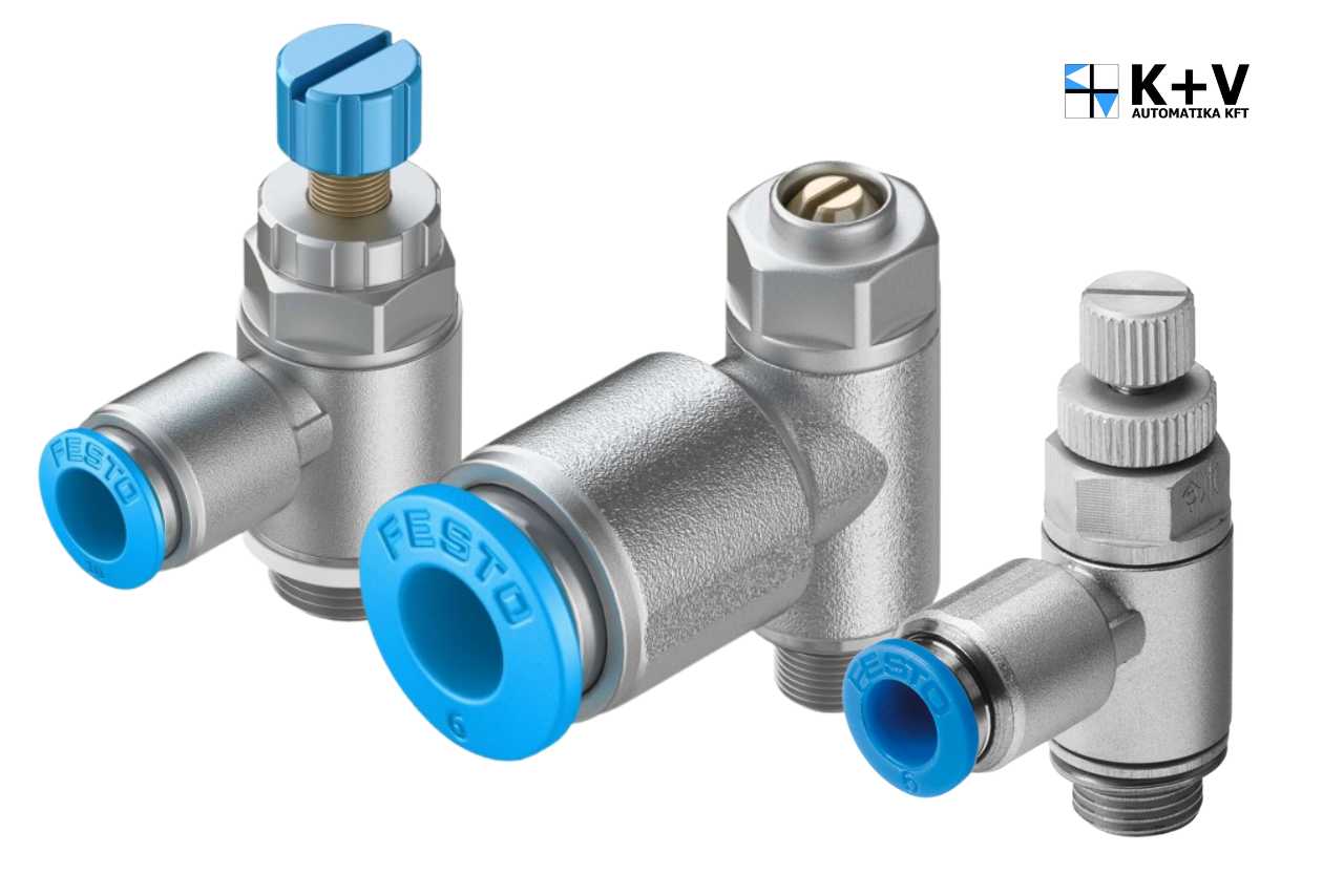 K+V automatika Kft-Áramlásszabályzó és fojtó-visszacsapó szelepek